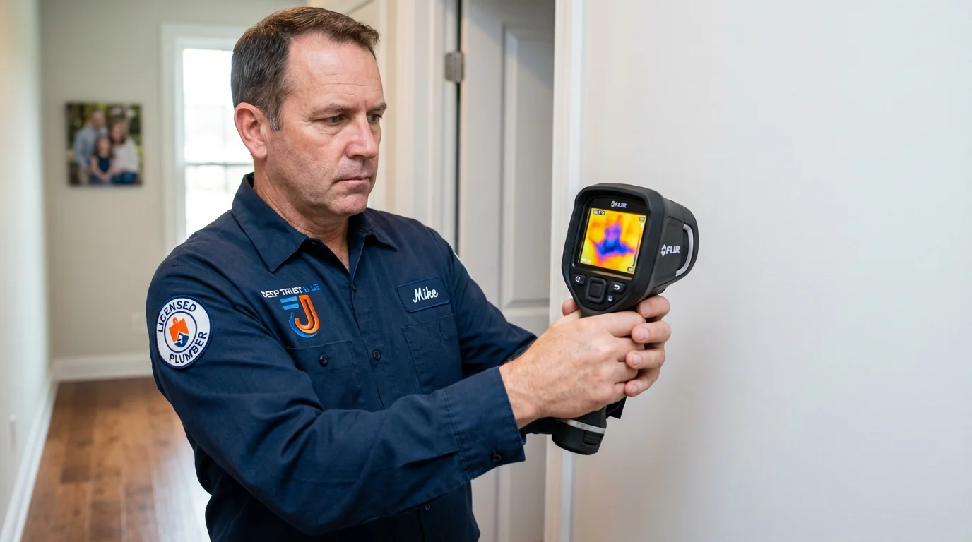 Thermal imaging leak detection by Johns Plumbing LLC in Apple Creek